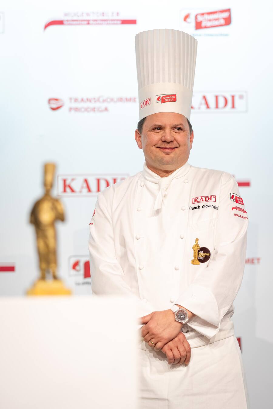 Franck Giovannini - Goldener Koch 2025 Finale - Kursaal Bern - Finalisten: Mirco Kristal, Elodie Schenk, Urs Koller, Joao Coelho, Olivier Hofer - Februar 2025 - Copyright Olivia Pulver