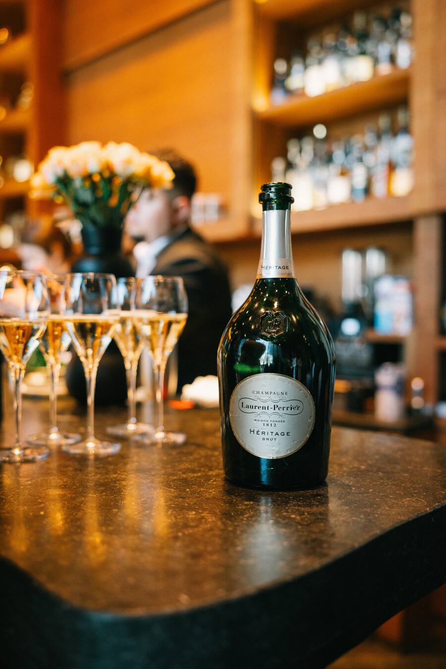 Der perfekte Start in den kulinarischen Sonntag: Héritage-Champagner von Laurent-Perrier.