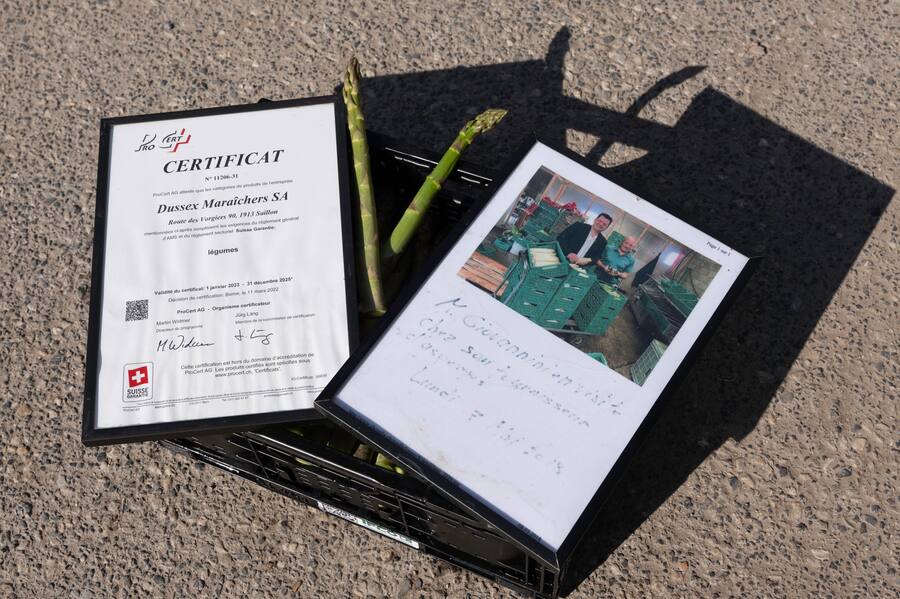 Maurice Dussex asperges Saillon Léguriviera