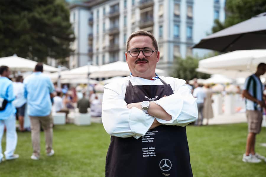 Benoît Carcenat, Koch des Jahres - GaultMillau Garden Party 2023 - Bad Ragaz - 13. August 2023 - Copyright Olivia Pulver