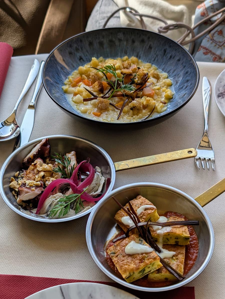 Da Noi antipasti soupe de pois