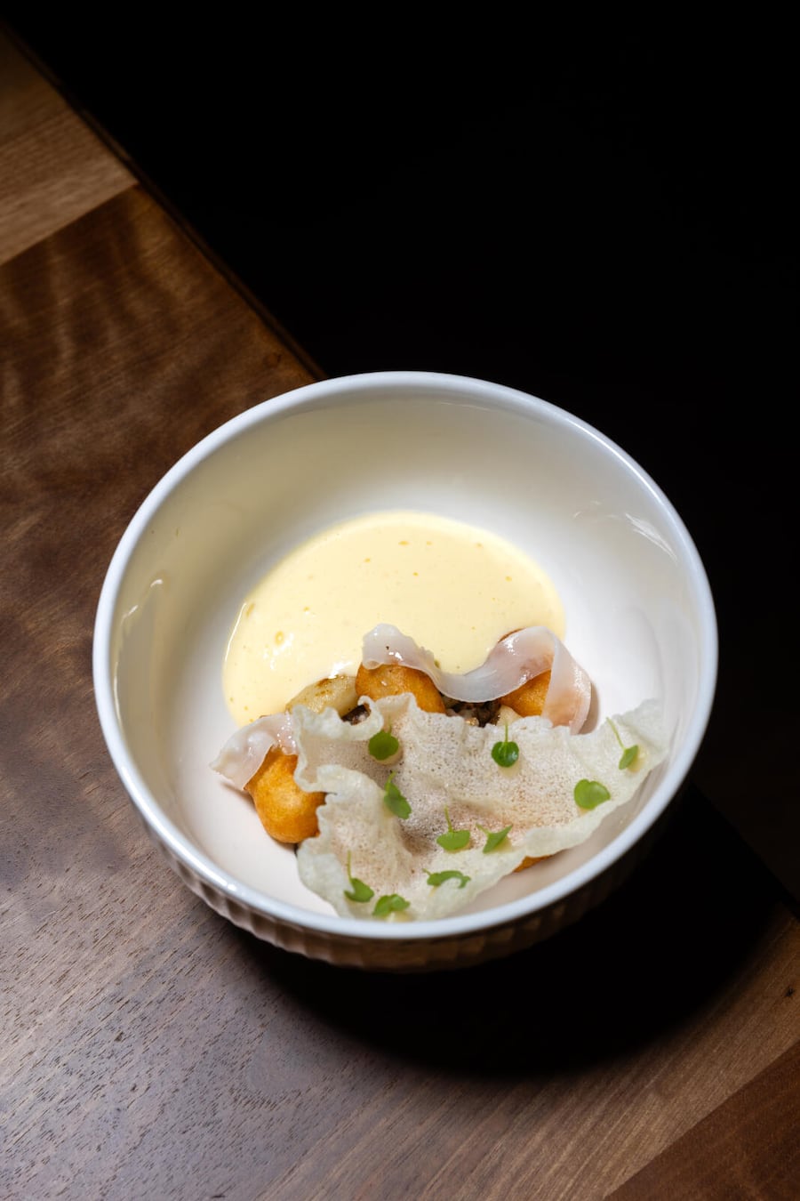 Lukas Kiener, Amex Talente Fotografiern in der ZUR GEDULD in Burgdorf am 23.10.2024 GERICHT: Schwarzwürzel, Feige, YuzuZwiebel, Zitronengras, Pistazie