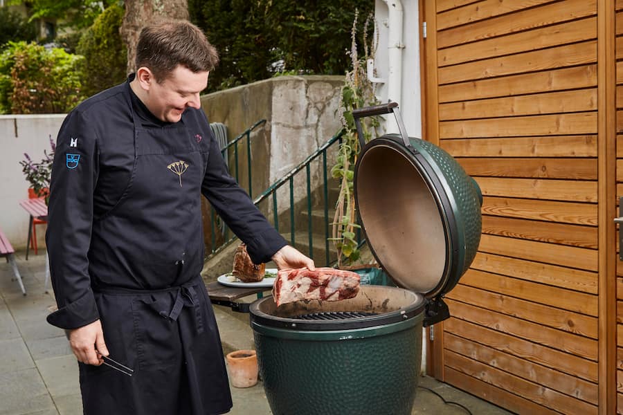 Sagt man Steak, denkt Marco Böhler an Grill, insbesondere ans Green Egg.