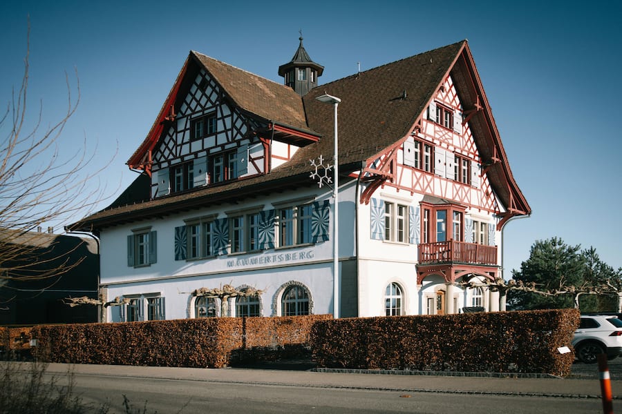 Zum Lunch: Silvio Germann kann auch Schnitzel!