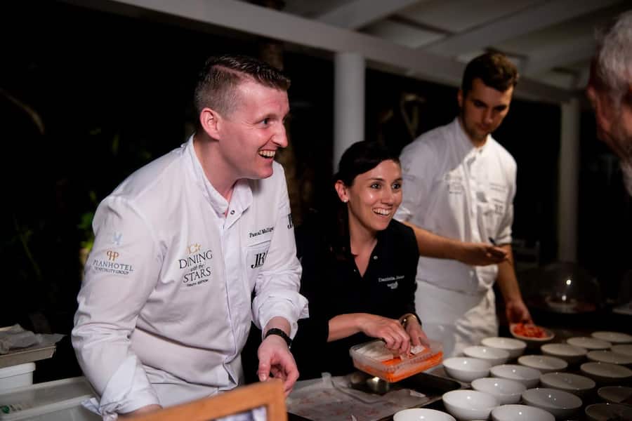 Chef Pascal Melliger und Partnerin Daniela Jaun auf den Malediven