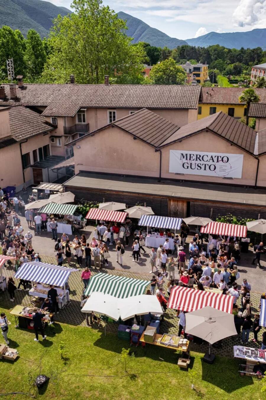 Lockt Tausende an: Der Mercato del Gusto auf den Terreni alla Maggia.
