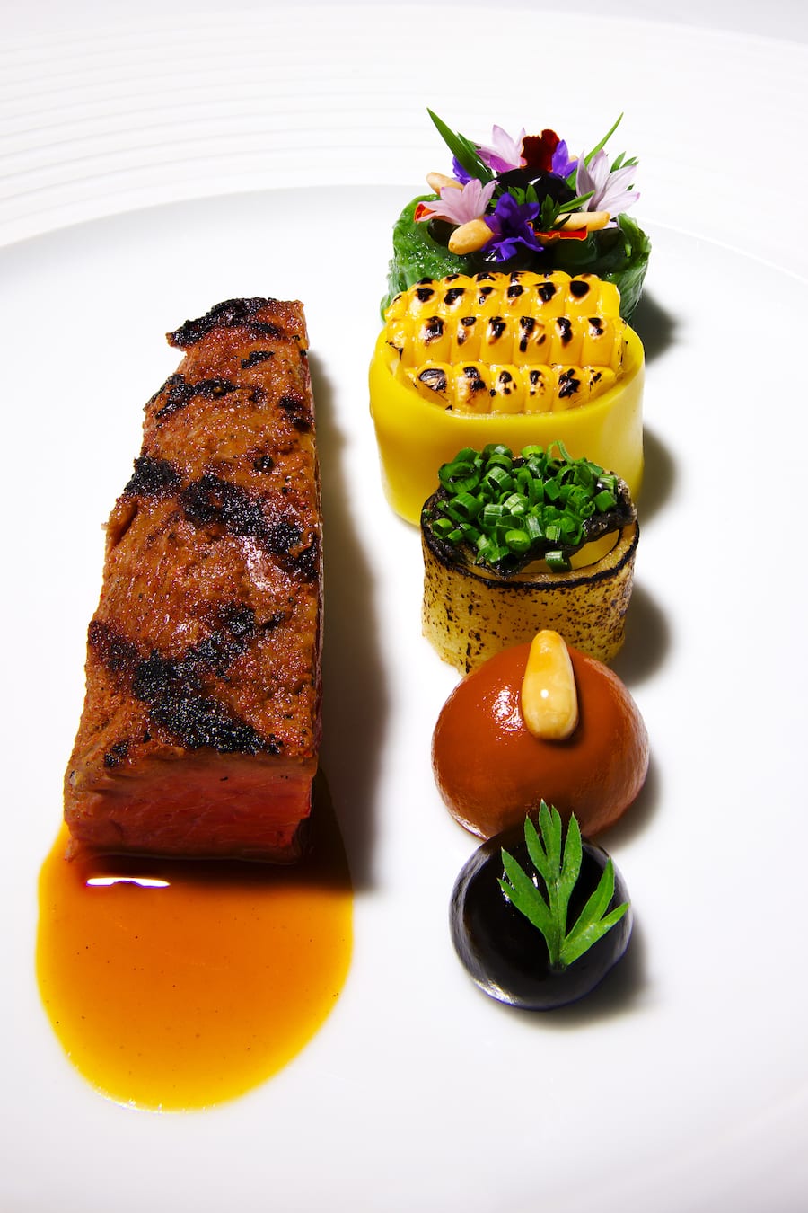 Pluma Iberico mit Grillbeilagen