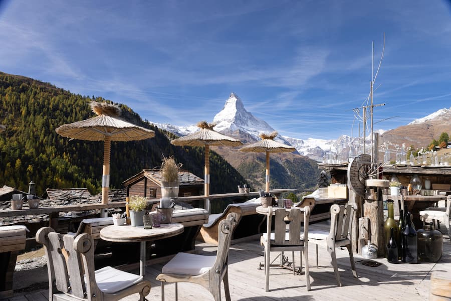 Chez Vroni, Restaurant im Sommer