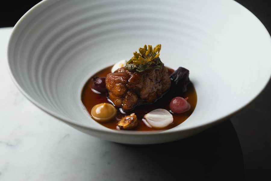 Schauenstein, Uccelin, Marcel Skibba, Andreas Caminada, Kalbsmilke, Rande, Stachelbeere