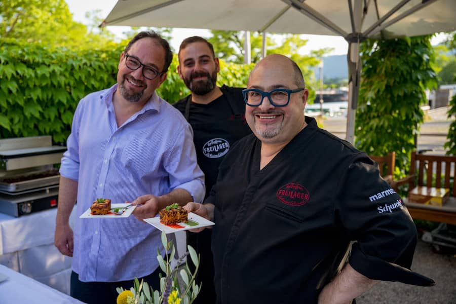 Marco Pero, Team Freilager, Antonio Colaianni GMC - Bella Italia - Mag Launch - Terasse, Zürich Switzerland