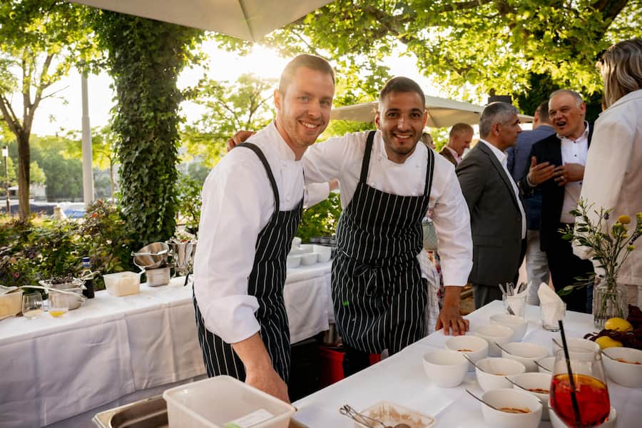 Dario Moresco mit Team GMC - Bella Italia - Mag Launch - Terasse, Zürich Switzerland
