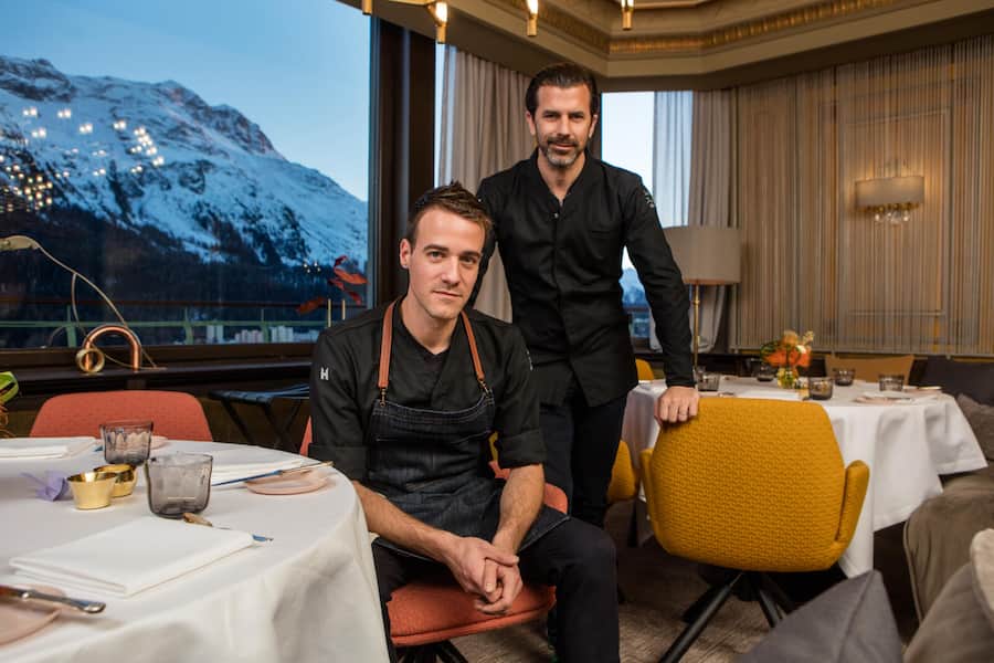 Marcel Skibba (Küchenchef, links) und Andreas Caminada - Restaurant Igniv - Badrutt's Palace Hotel © Marcus Gyger SI_2017_01