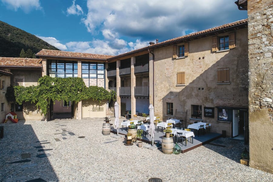 L'Osteria Enoteca Cuntitt in castel San Pietro Mendrisiotto