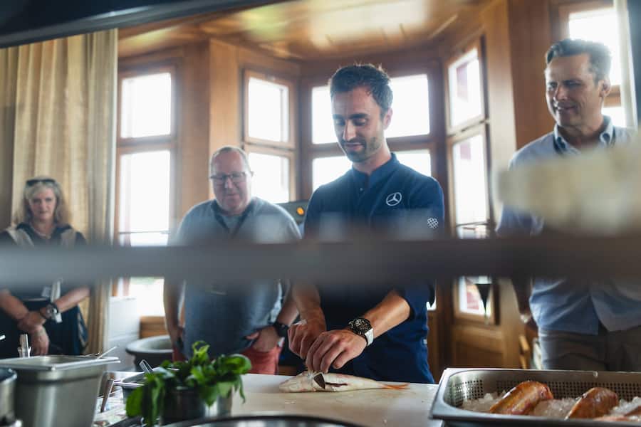 Mercedes-Benz, Genusstour, Bodensee, Mammertsberg, Silvio Germann, Schneide-Workshop, Issho Taberu