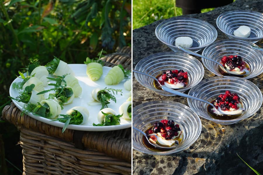 So sehen die «Hof-Häppchen» aus, wenn das «Rosa Pulver» im Bungerthof auftischt.
