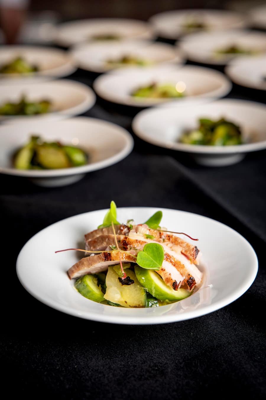 Aurélien Mettler / Hotel Fiescherblick Grindelwald, Gegrillter Secreto, Xo-Suace und Gurke