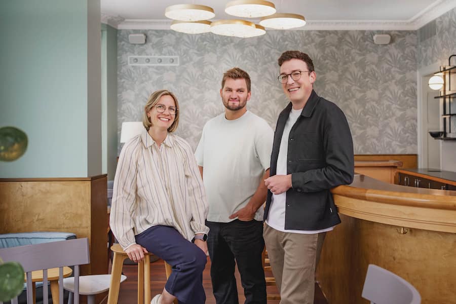 Voller Tatendrang! V.l. Valentina Denz, Felix Kattchin, Lukas Kroesen.