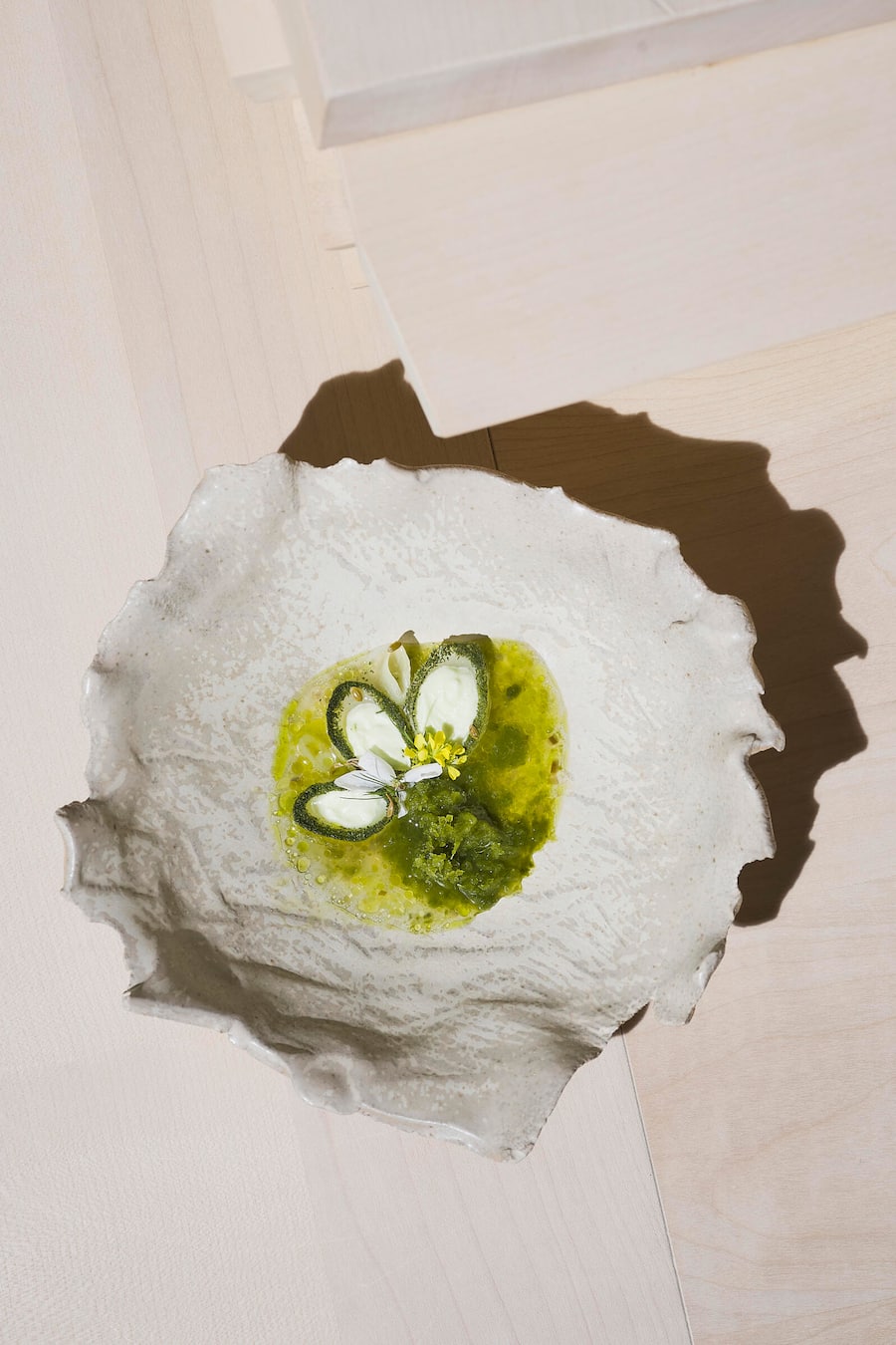 Fenchel mit grünen Feigen und Jalapeño.