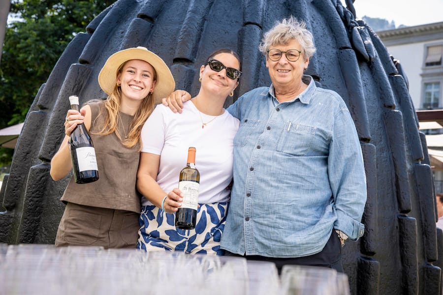 Dirk Niepoort mit Tochter Anna und Frau Osorio