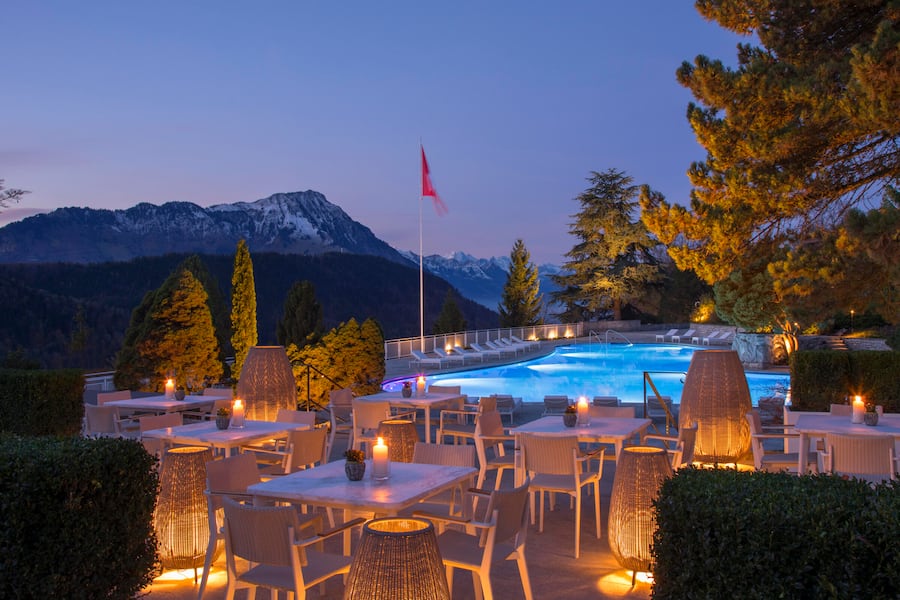 Pool Patio - Buergenstock Bürgenstock Resort - Obbuergen Obbürgen, 27.8.2018 - HO via Webseite Bürgenstock Double SmOAK Event, NW