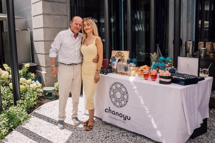 Jürg Stäubli mit Tochter Sarah, Chanoyu Celebrate Tea.