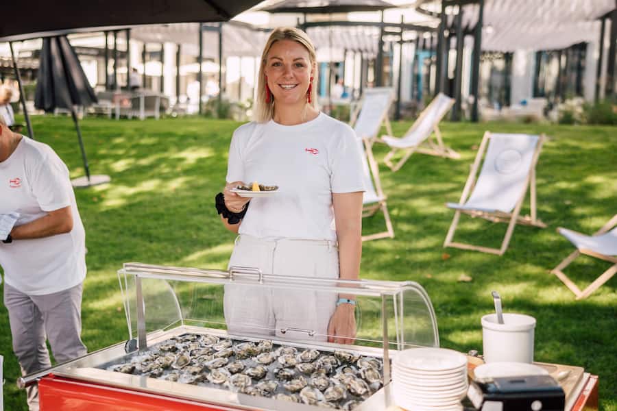 Michelle Hämmerli, Head of Marketing Amuse-Bouche; Gillardeau-Austern von Bianchi.