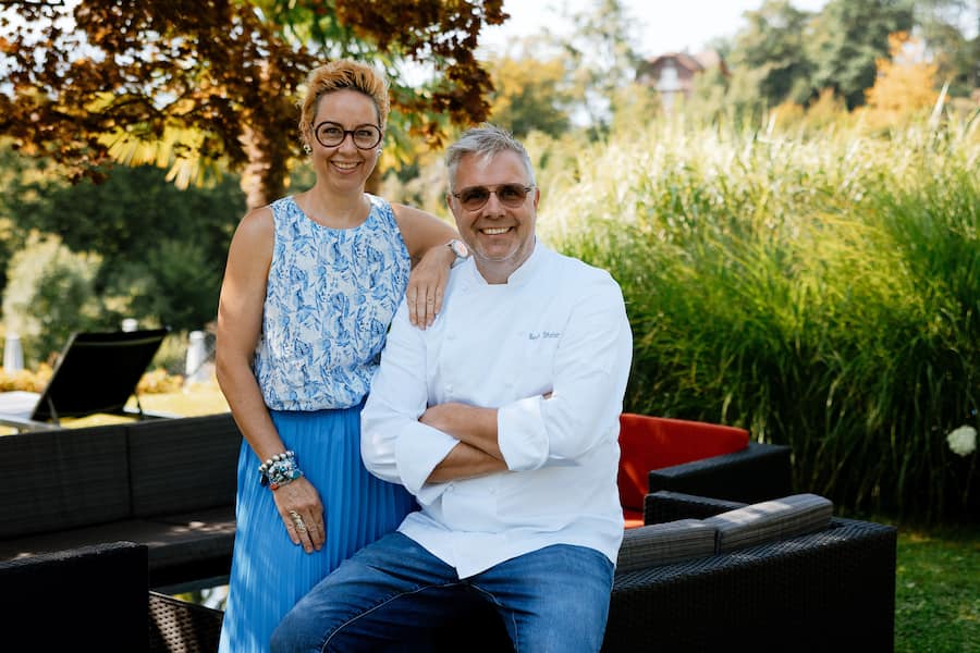 15.08.2025, Meggen LU, Restaurant Balm, Sandra und Beat Stofer (photo by Remy Steiner for Gault Millau)