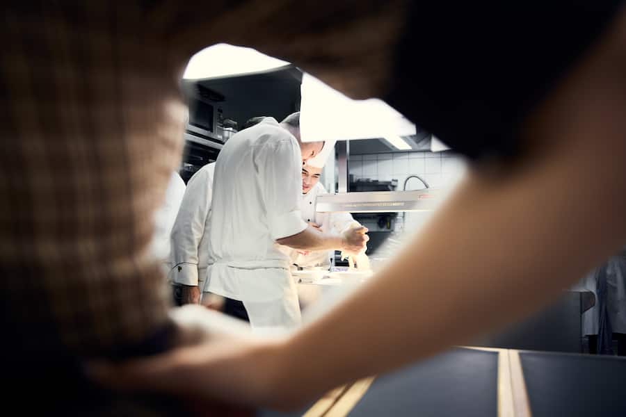 Blick in die Bareiss Küche