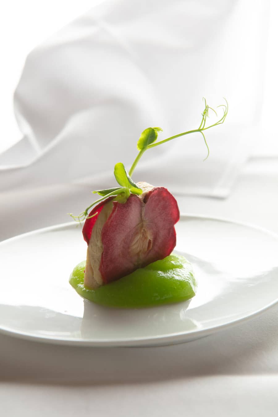 Apfelchips, Foie Gras |