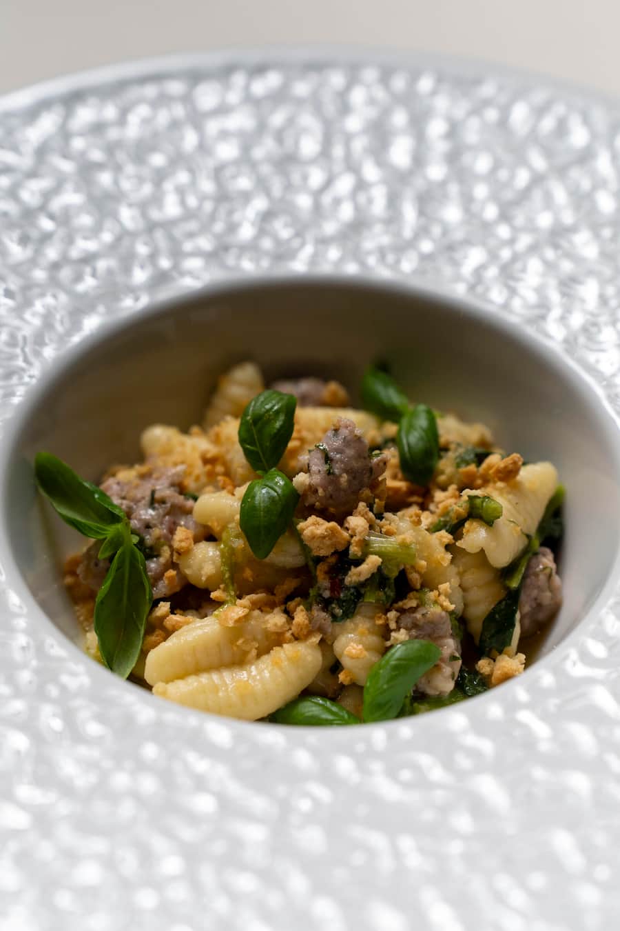 10.09.2025; Zürich: GMC - Cornèrcard Kochkurs bei Antonio Colaianni im Restaurant Freilager; Cavatelli con cima di rape à salsiccia. © Valeriano Di Domenico