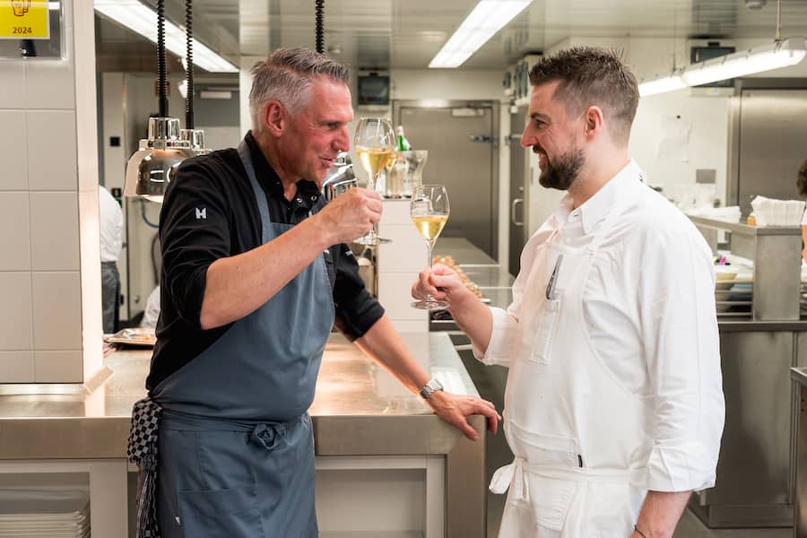 Heiko Nieder Kirk Westaway Champagner