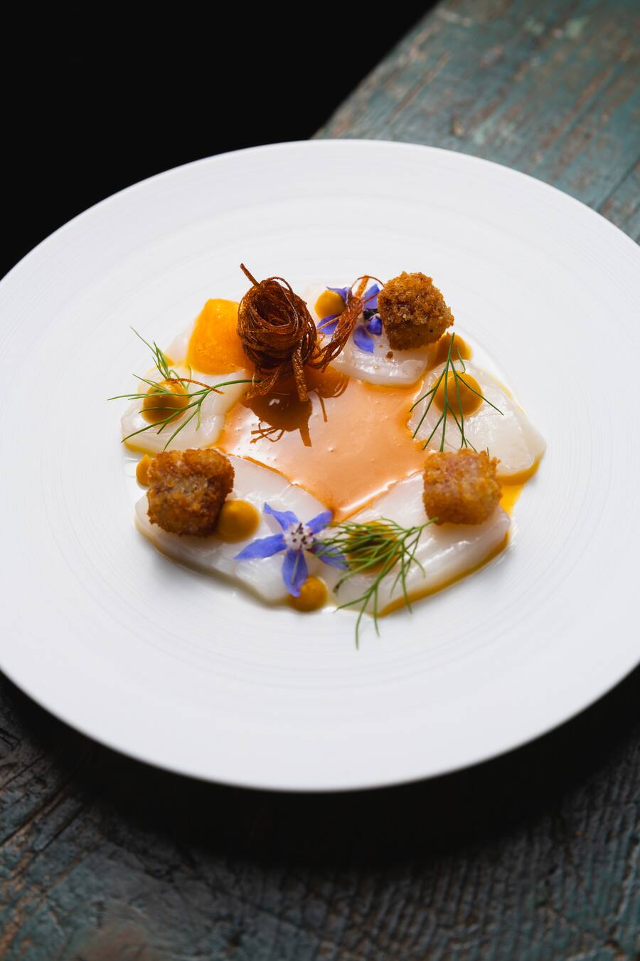 Mercedes-Benz, Federico Palladino, Jakobsmuschel, Karotten, Yuzu, Kalbskopf