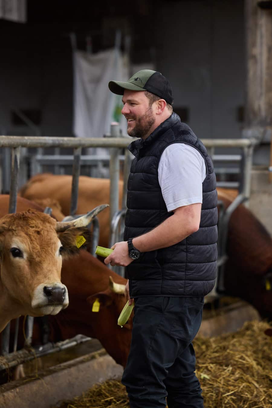 Pascal Steffen auf dem Birsmattehof