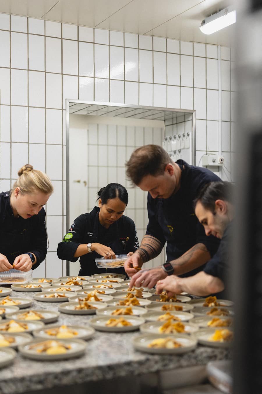 Tanja Grandits, Mariya Un Noun, Smiling Gecko, Charity Dinner, Pastry Team, Julien Duvernay