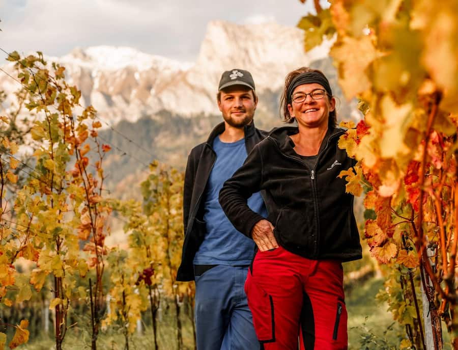 Irene Grünenfelder und Johannes Hunger, Weingut Eichholz, Jenins.
