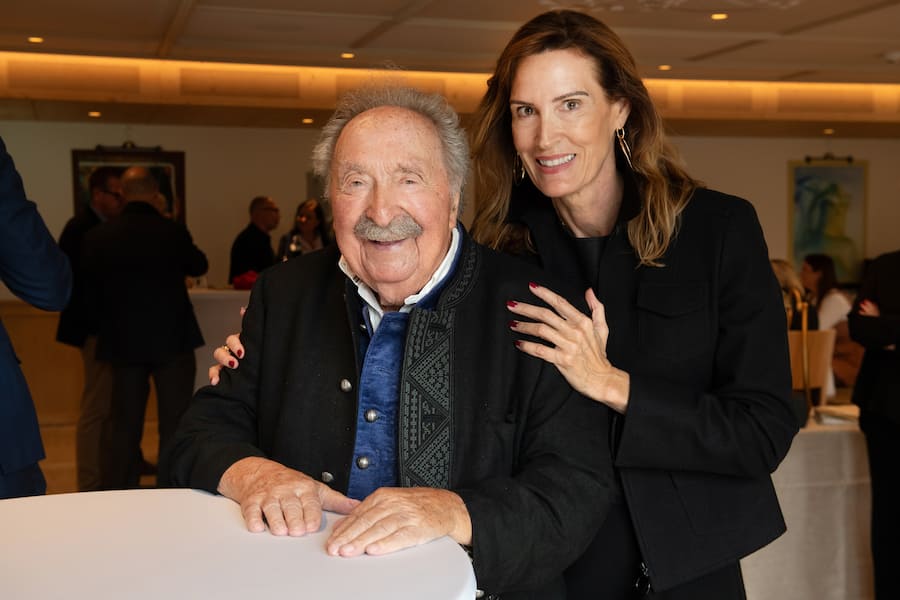 Migg Eberle, Präsentation seines Miggnum-Dekanters im Gasthaus zum Gupf, Rehetobel, 23. Oktober 2025