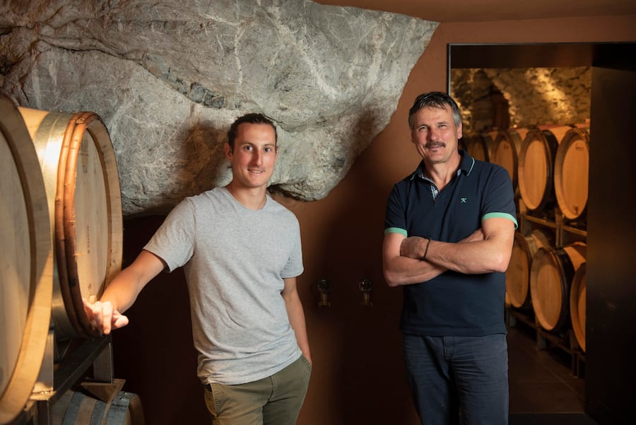 Patrick und Hansruedi Adank, Weingut Familie Hansruedi Adank, Fläsch.