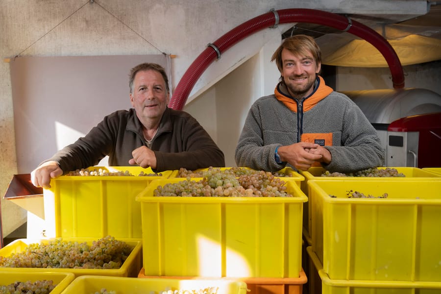 Pierre-Luc Leyvraz und André Bélard, Domaine Pierre-Luc Leyvraz Sàrl by Famille Jomini, Chexbres.