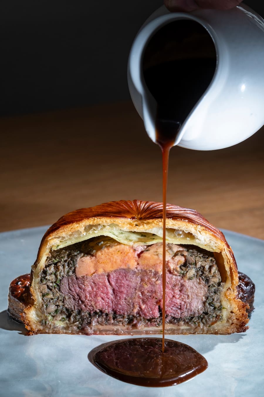 Pithivier préparé par le chef Fabien Pairon