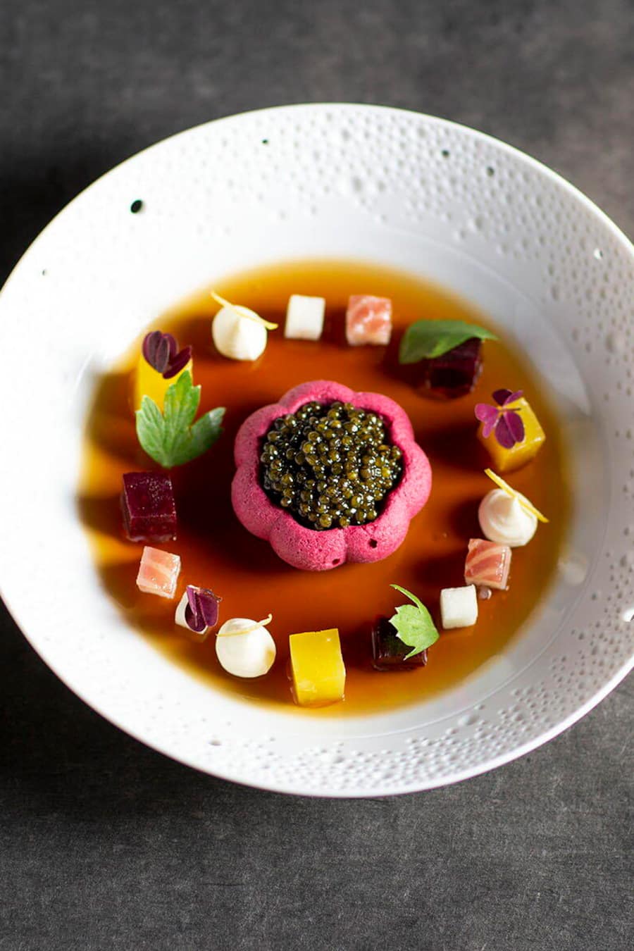 Gericht: Ossetra Royal Kaviar Restaurant Tantris, München, MO HO via Melchior Katharina