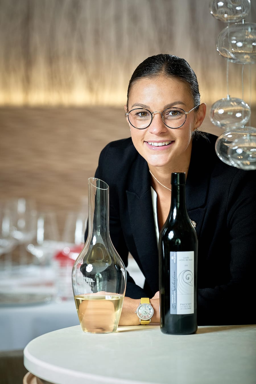Sommelier des Jahres Charline Pichon, sommelière de lâhôtel de Crissier chez Franck Giovanini © sedrik nemeth