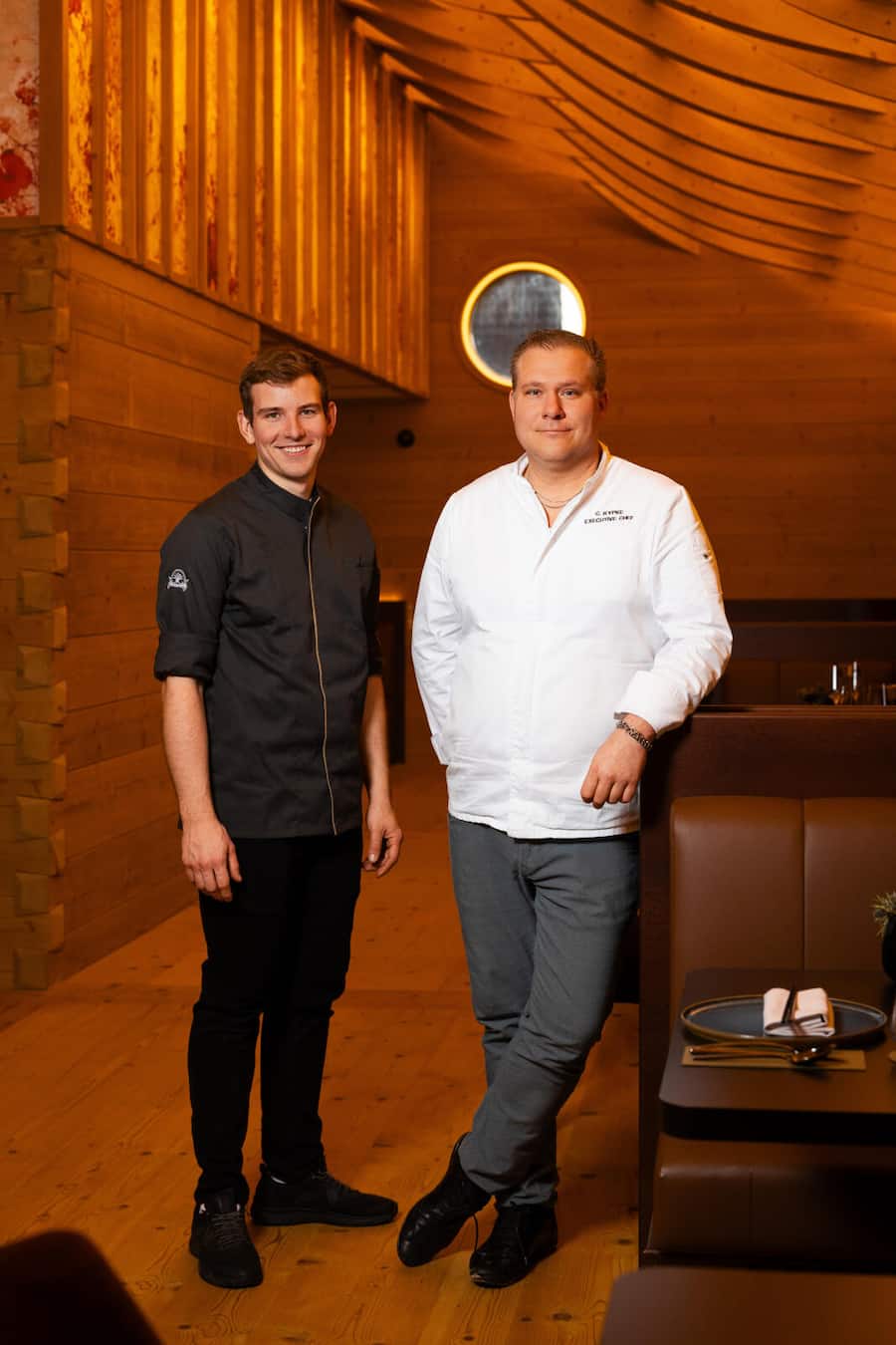 12.11.2025, Gonten AI, Appenzeller Huus, Quell, Carsten Kypke und Fabrice Ohlmann (photo by Remy Steiner for Gault Millau)