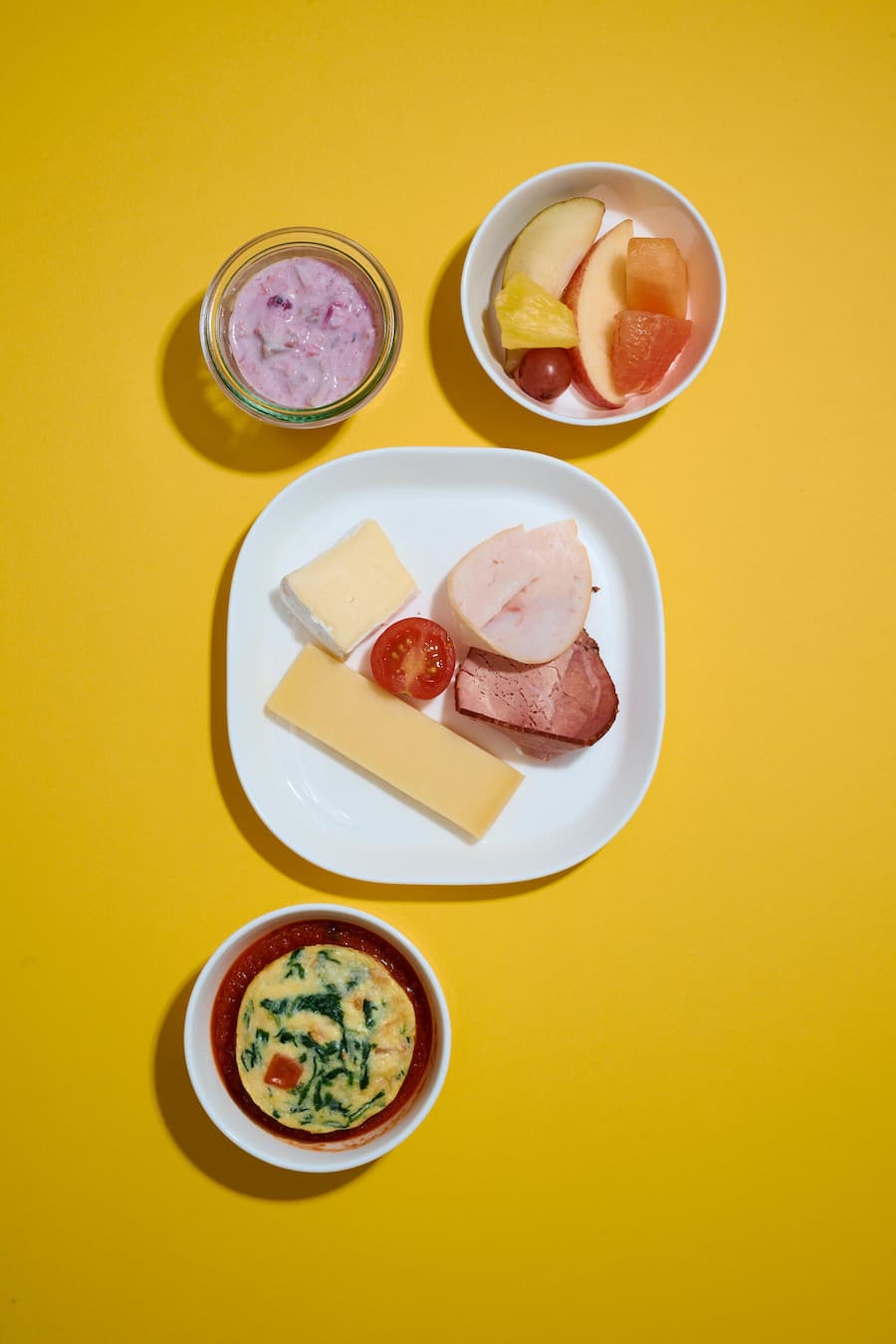 Frühstück mit warmem Zusatz