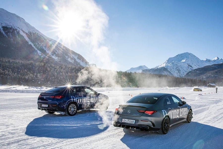 Gewinnen: Winter-Fahrtraining mit Mercedes-Benz in St. Moritz