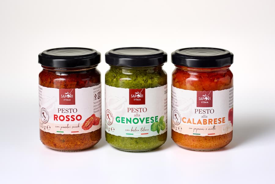Pesto Auswahl von Sapori d'Italia.