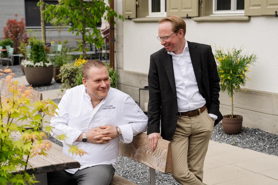 Appenzeller Huus - Gonten - Carsten Kypke, Executive Chef und General Manager Tim-Martin Weber - Mai 2025 - Copyright Olivia Pulver