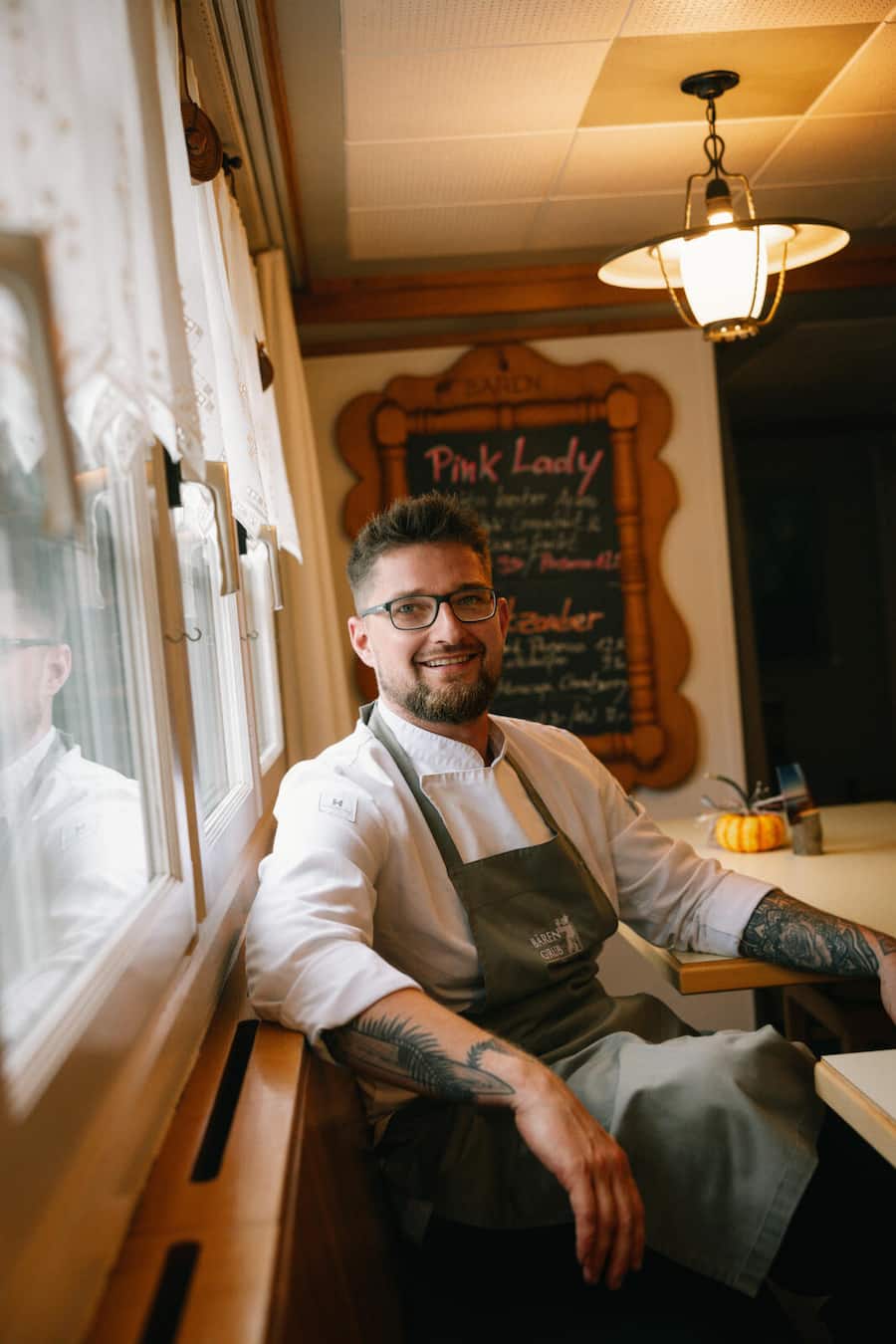 25.09.2025, Grub AR, Landgasthaus Bären, Max Dodillet (photo by Remy Steiner for Gault Millau)