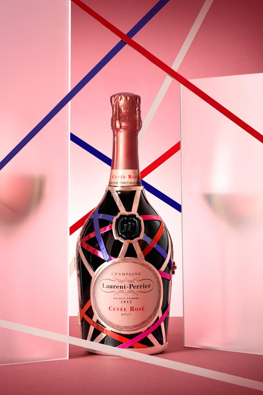 Champagner als Schmuckstück: «Edition Rubans» von Laurent-Perrier.