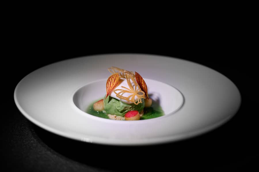 Joghurt Apfel Matcha Tee