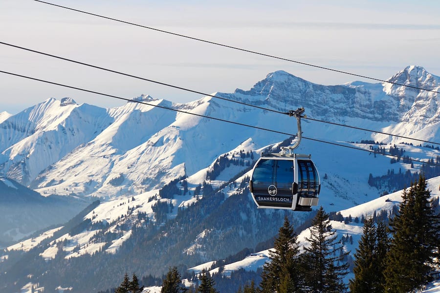 Porsche Gondel ins Saanersloch